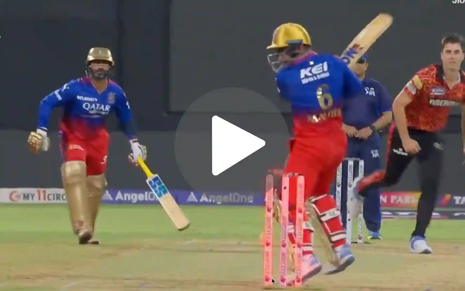 [Watch] Dangerous Pat Cummins Gets Mahipal Lomror, Who Chops Onto His Stumps